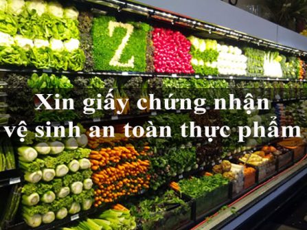 Xin giấy chứng nhận vệ sinh an toàn thực phẩm