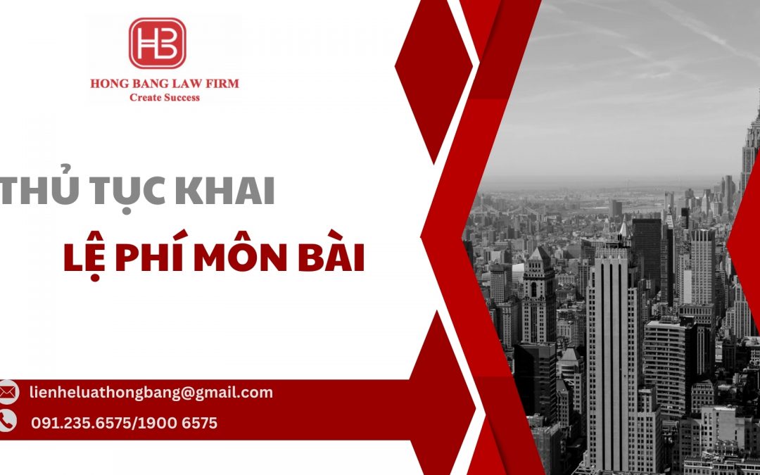 Thủ tục khai lệ phí môn bài